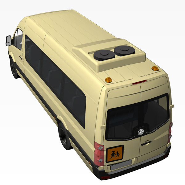crafter bus 2011 3d lwo - VW Crafter Bus 2011 by DreiDe